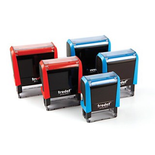 ตรายางหมึกในตัว 14x6 มม. สีน้ำเงิน โทรดัท TR-4908/Self-inking Rubber Stamp 14x6 mm. Blue Trodat TR-4908