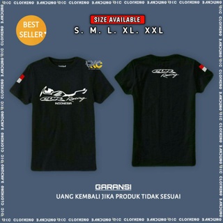 คอตต้อนคอกลมเสื้อยืด พิมพ์ลาย Indonesia CBR RACING สําหรับผู้ชายS-5XL