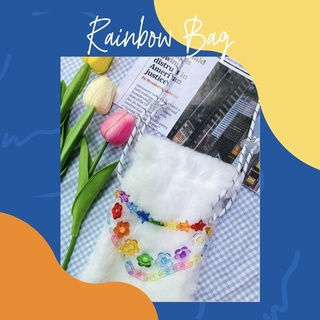 🌈☁️RAINBOW BAG 🌈 ☁️กระเป๋าร้อยชื่อลูกปัด🎡🎠