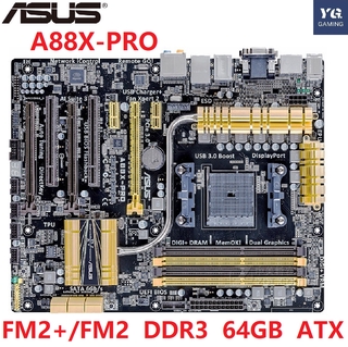 เมนบอร์ดซ็อกเก็ต FM2 FM2+ DDR3 64GB สําหรับ AMD A88X A88 SATA III