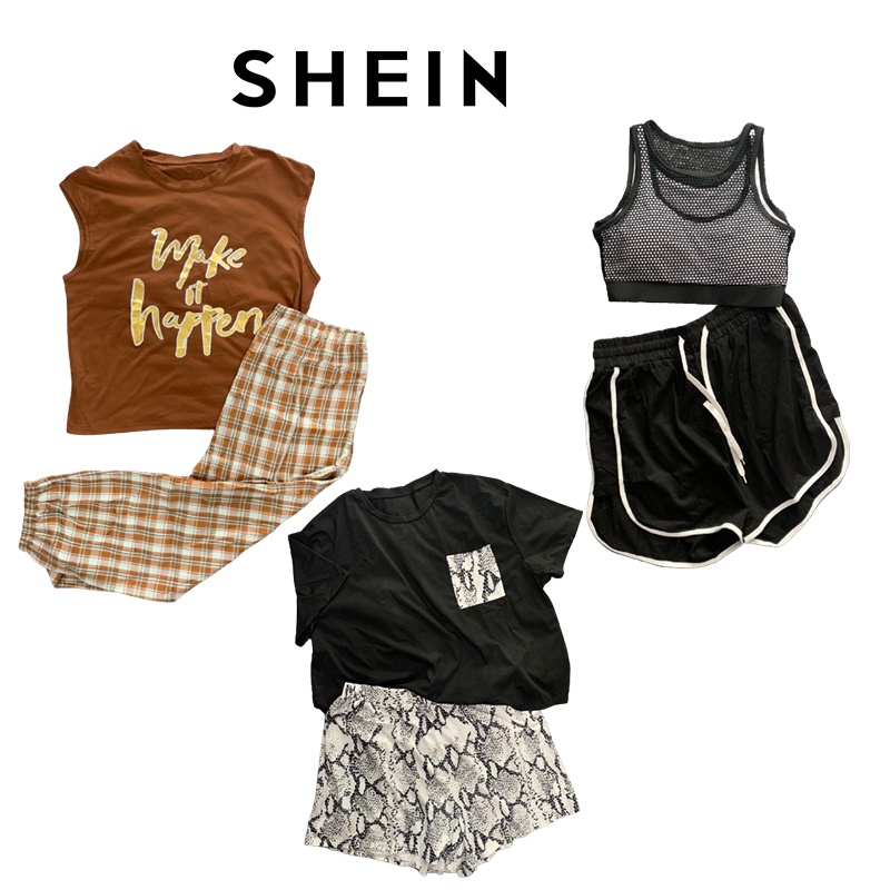 ขายถูกมาก🔥 SHEIN เสื้อ+กางเกง มีให้เลือก 3 แบบ Shein เสื้อ Shein กางเกง