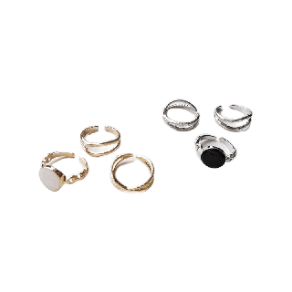 ปรับขนาดได้ แหวน เซ็ทละ 3 วง แหวนวินเทจ แหวนแฟชั่น เครื่องประดับสำหรับผู้หญิง สไตล์เกาหลี R15
