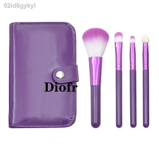 Diofr ใหม่จากเกาหลี แปรงแต่งหน้า 4 ชิ้น พร้อมกระเป๋าหนังเกาหลีใส่แปรง (พร้อมส่งอยู่ไทย) มี 2 สี