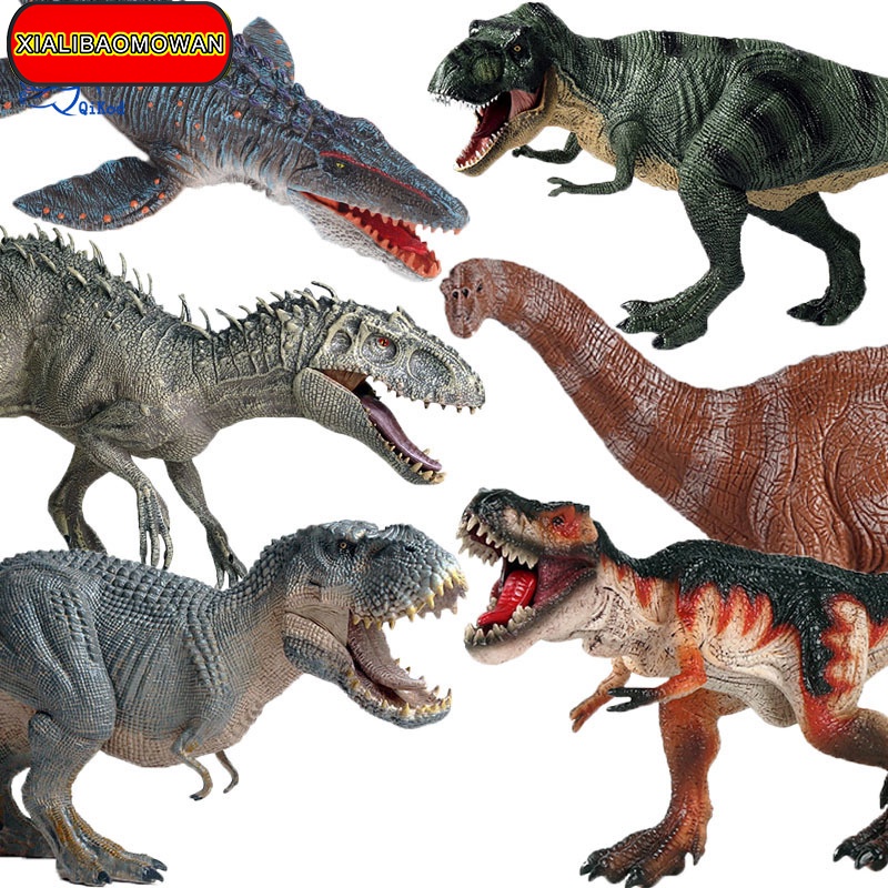 โมเดลฟิกเกอร์ PVC รูปไดโนเสาร์ Jurassic Indominus Rex Pterosaur Mosasaur Stegosaurus ของเล่นสําหรับเด็ก