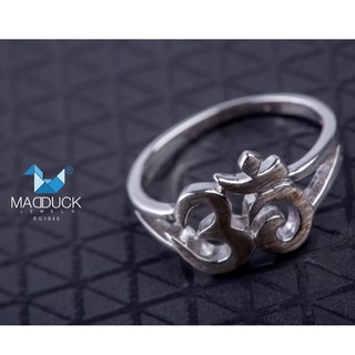 Madduckjewels แหวนเงินแท้ ชุบโรเดียม RG1640WGR