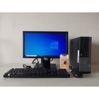 คอมพิวเตอร์มือสองครบชุด พร้อมจอ 19 นิ้ว Dell Optiplex 7020 Core i3-4130 ฮาร์ดดิสก์ SSD มือ 1 รับประกัน 2 ปี