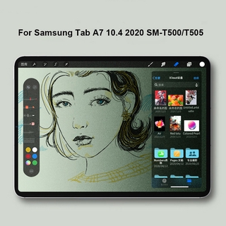 ฟิล์มกระดาษกันรอยหน้าจอสําหรับ Samsung Galaxy Tab A7 10.4 2020 Sm-T500 T505 T507 Matte Pet A7 10.4 นิ้ว 2020