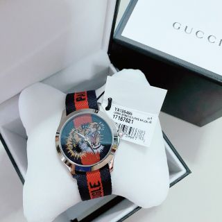 นาฬิกาข้อมือ Gucci Le Marche Des Merveilles Blue and Red Dial Unisex Watch YA126495