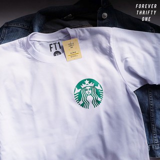 โลโก้ STARBUCKS เสื้อยืด Unisex เสื้อเชิ้ตผู้ชายผู้หญิง xM*