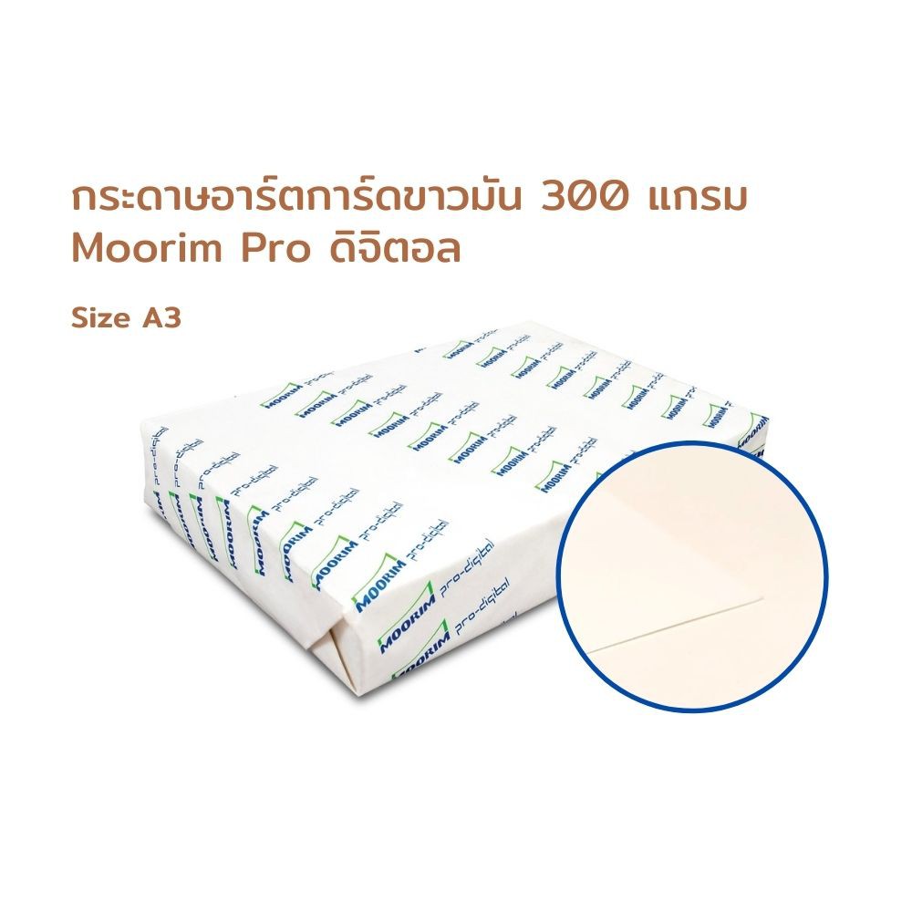 Thai KK® กระดาษอาร์ตการ์ด A3+ Pro Digital (ผิวมัน) 300 g (แพ็ค 250 แผ่น)