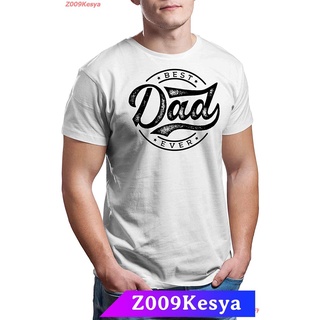 ผ้าฝ้ายแท้Z009Kesya เสื้อยืดเด็กชาย Best DAD Ever Premium Adult Unisex Great Gift For Dad For Fathers Day Funny T-Shirt