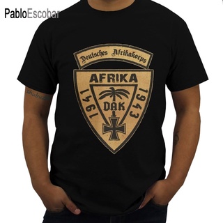 ถูกสุดๆเสื้อยืดคอกลม ผ้าฝ้าย พิมพ์ลายกราฟฟิค Wehrmacht Dak Deutsches Afrikakorps Africa 1941-43 สําหรับผู้ชายรหัสเต็ม