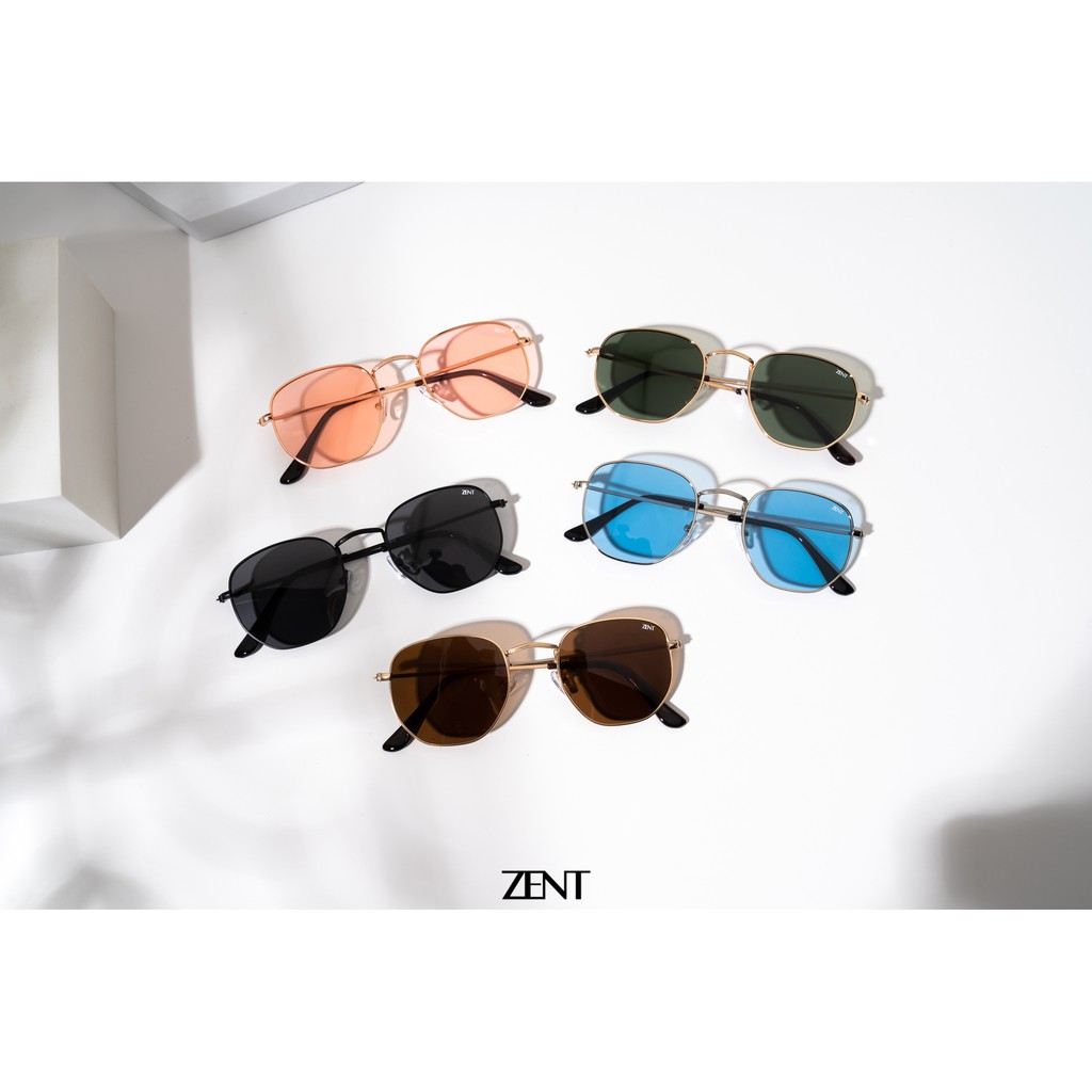 แว่นกันแดด ZENT 8772 Spellbound UV100% เลนส์ polarized ทรง 6 เหลี่ยม แถมซอง+ผ้าเช็ดแว่น