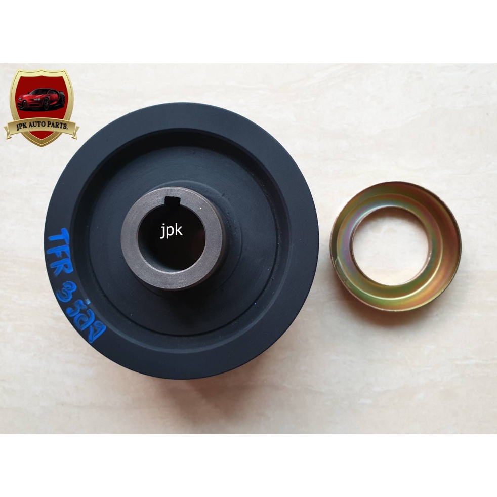 มู่เลย์หน้าเครื่อง (มู่เลย์ข้อเหวี่ยง)+จาน ISUZU TFR 2500,4JA1 รุ่นสายพาน3ร่อง ราคาตัวละ 580บาท