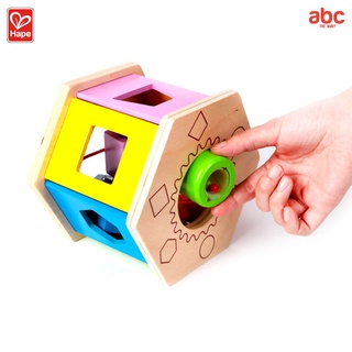 Hape ของเล่นไม้ บล็อคหยอดทรงเรขาคณิต Shake and Match Shape Sorter ของเล่นเสริมพัฒนาการ 1 ขวบ ขึ้นไป รูปที่ 7