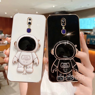 เคสโทรศัพท์มือถือ กันกระแทก ลายนักบินอวกาศ พร้อมขาตั้ง สําหรับ OPPO A9 A9X F11 Pro K9S Q3S K9 K10 Pro