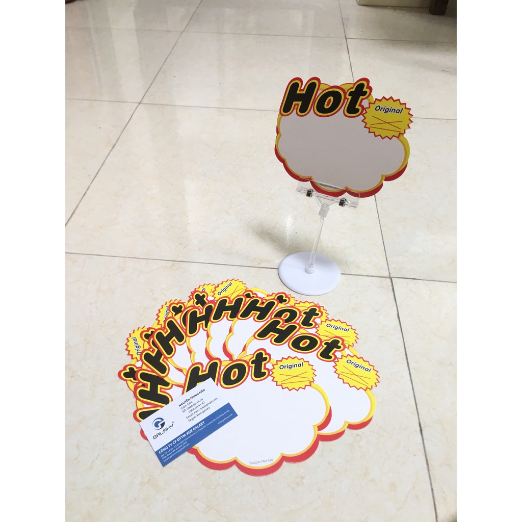PRICE PLATE PLATE PAPER (คลิปไม่ไม่มี)
