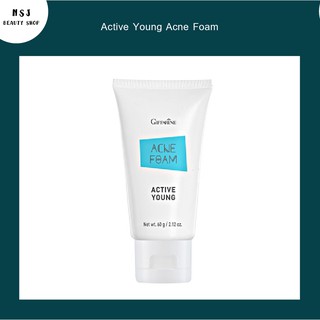 [จัดส่งฟรี] โฟมล้างหน้า Giffarine Active Young Acne Foam แอคทีฟ ยัง แอคเน่ โฟม