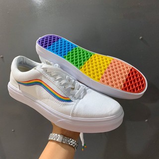 รองเท้า Vans Old Skool Yacht Club Rainbow ✅มีเก็บเงินปลายทาง