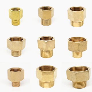 1/8" 1/4" 3/8" 1/2" Male to Female Thread Brass Pipe Connectors Brass Coupler Adapter