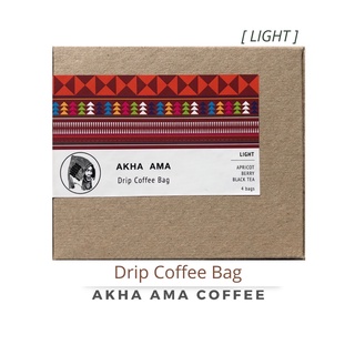 AKHA AMA COFFEE กาแฟ อาข่า อ่ามา : DRIP COFFEE BAG(Light) 4 bags/box กาแฟ อาข่า อาม่า สำหรับดริปแบบซอง(คั่วอ่อน)