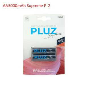 ถ่านชาร์จ AA 3000mAh Supreme P-2  ของแท้จากบริษัท ยี่ห้อ Spa