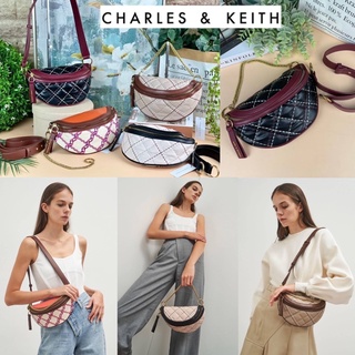 C.K HALF-MOON CROSSBODY BAG