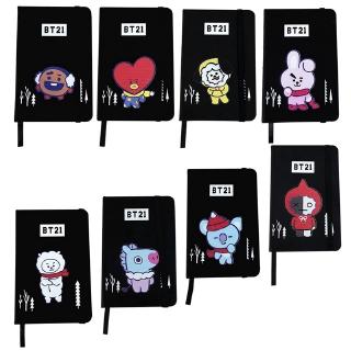 KPOP BTS Bangtan Boys BT 21 สมุดโน้ตบุ้คหนัง PU