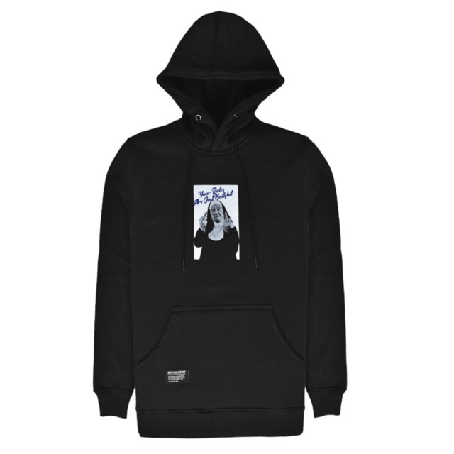 Rotten - Rules เสื้อฮู้ดสีดํา