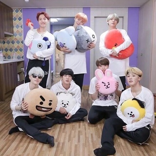 หมอนตุ๊กตา Kpop BTS Bangtan boys bt21 ของเล่น สําหรับตกแต่งบ้าน