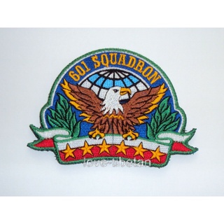 อาร์มฝูงบิน 601 SQUADRON WING 6 DONMOUNG BANGKOK RTAF PATCH, ROYAL THAI AIR FORCE PATCH