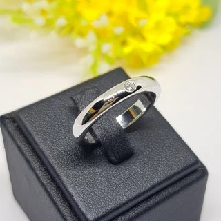 Memorine Jewelry แหวนเงินแท้ 925 ฝังเพชรสวิส (CZ) : ONLR206