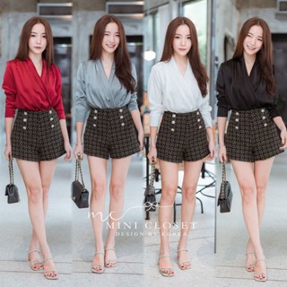 เสื้อผ้าซาติน ใส่ทำงาน ใส่เที่ยว มี 4 สี แดง/เขียว/ขาว/ดำ