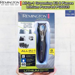 เครื่องโกนหนวด เครา แบบไร้สาย All-in-1 Grooming Kit 8 Pieces Lithium Powered PG6025 - Remington