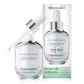 DERMADIC ตบสิวกระเจิง A30 พลังผิวฉ่ำหน้าใส+สิวแพ้แมส เดิมมาดิก แอคเน่ ไวท์ ซีรั่ม 30 มล.สูตรผิวที่มีสิวบอบบาง แพ้ง่าย