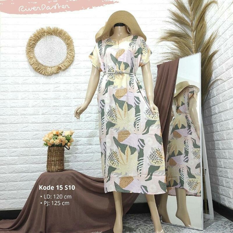 Jannah River Daster S10 เครื่องปิ้งขนมปังแม่น้ํา เครื่องปิ้งขนมปังระดับพรีเมียมRayonViscose