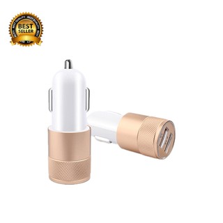 Quick Charge 2.1A/1.0A ที่ชาร์จมือถือแท็บเล็ตในรถ 2-Ports USB Car Charger