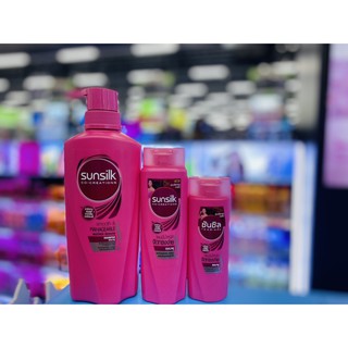 SUNSILK Smooth &amp; Manageable Shampoo ซันซิล แชมพู สมูท แอนด์ เมเนจเจเบิ้ล สีชมพู มี 3 ขนาด