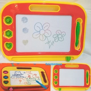 Toynamus กระดานแม่เหล็ก เขียนลบได้ magnetic muilt-color drawing board มีตัวปั้มหลายแบบนะคะ