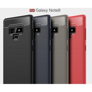 สําหรับ Samsung Galaxy Note 9 เคสโทรศัพท์ คาร์บอนไฟเบอร์ แบบนิ่ม กันกระแทก