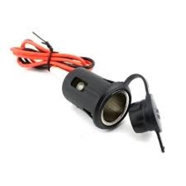 ปลั๊ก DC ที่จุดบุหรี่ มีฝาปิดกันน้ำ DC12V   A11