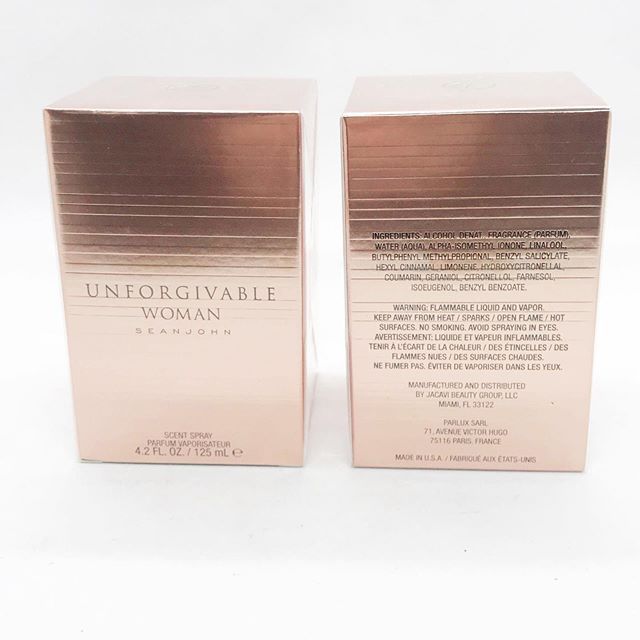 Sean john unforgivable 125ml  Women กล่องซีล
