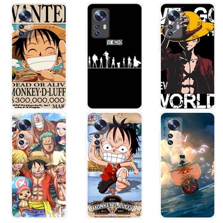 เคส เสี่ยวมี่ Xiaomi Mi 12 12X Mi12 Pro Case การ์ตูน One Piece เคสซิลิโคน Soft TPU โทรศัพท์มือถือ Back เคส