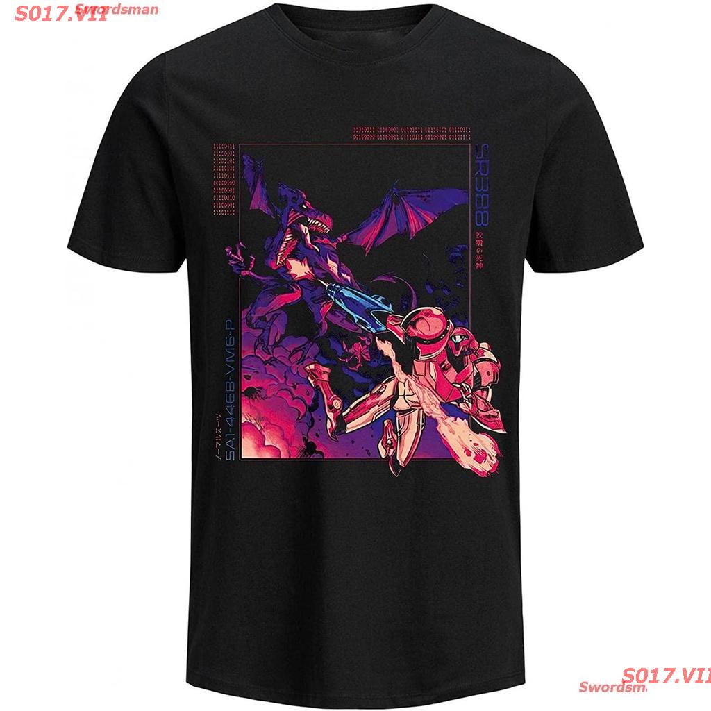 【hot sale】S017.VII 2022 Swordsman Metroidเสื้อยืดถักฤดูร้อน #Metroid Shirt #Metroid T-Shirt Video Ga