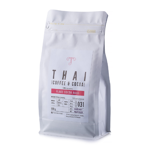 TCC โกโก้แมส บดหยาบ โกโก้ Flake Cocoa Mass (500g.)