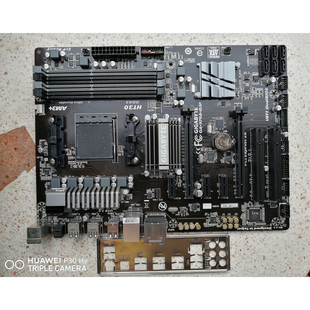 MAINBOARD (เมนบอร์ด) GA-GIGABYTE 970A-D3P AM3+ ( พร้อมฝาหลัง )