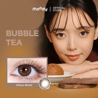 Moody คอนแทคเลนส์สี แบบใช้แล้วทิ้ง ครึ่งปี Choco Mochi (0.00 และ -1 ถึง -8) - Bubble Tea (1 ชิ้น)