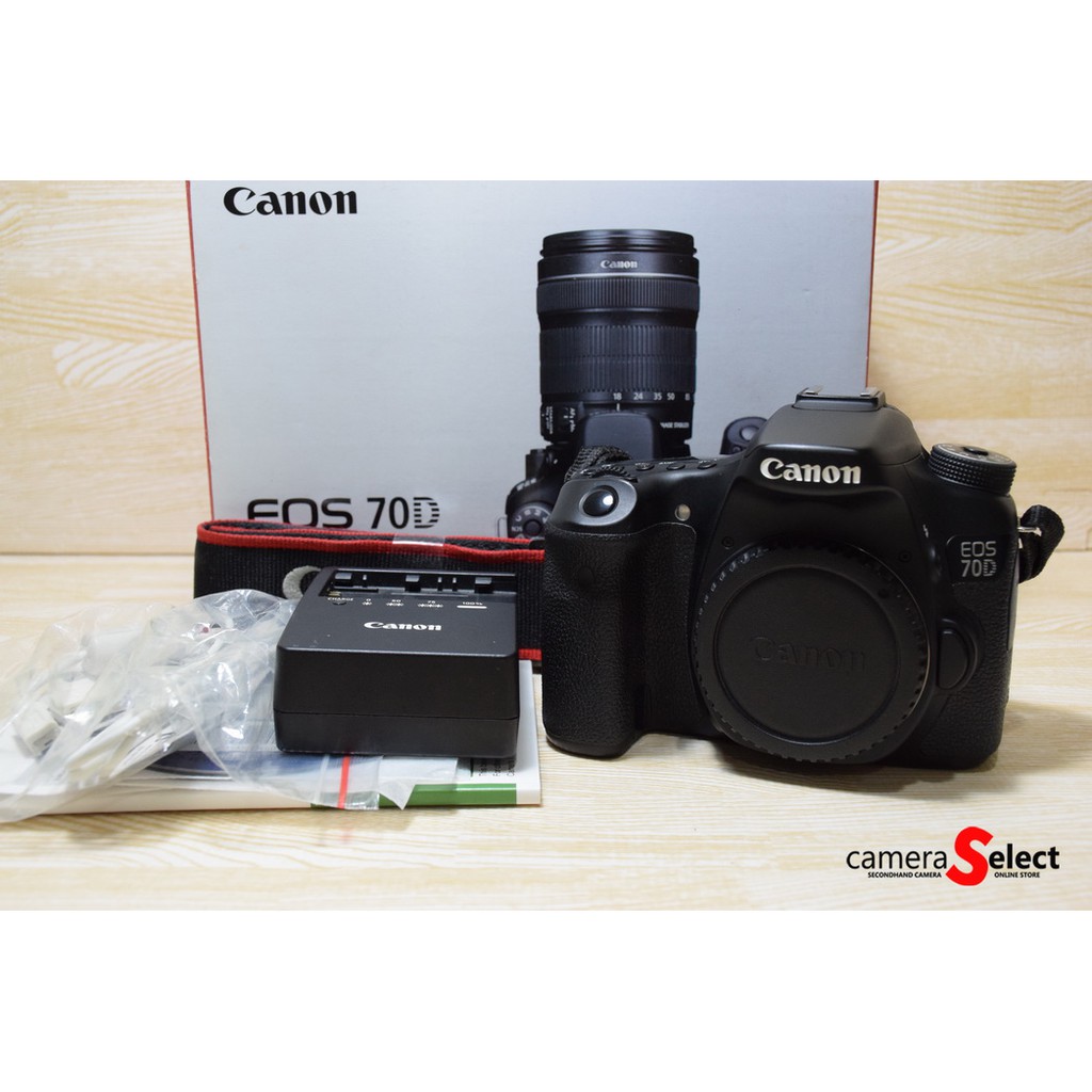 กล้อง Canon 70D body สภาพสวย อดีตประกันศูนย์ ของครบกล่อง (มือสอง)