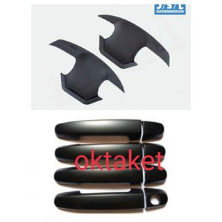 Yaris Chrome JSL ที่จับด้านนอก สีดํา