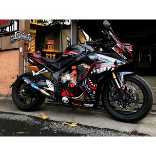 สติ๊กเกอร์แต่งลายรถ Honda CBR 650R ลาย ฉลามV.1